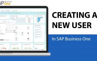 SAP Business One Creating a new user